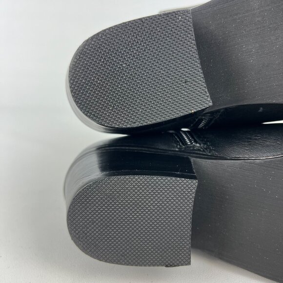 Steve Madden Womens Prague Black Leather Studded Toe Ankle Booties size 6 - Picture 15 of 16